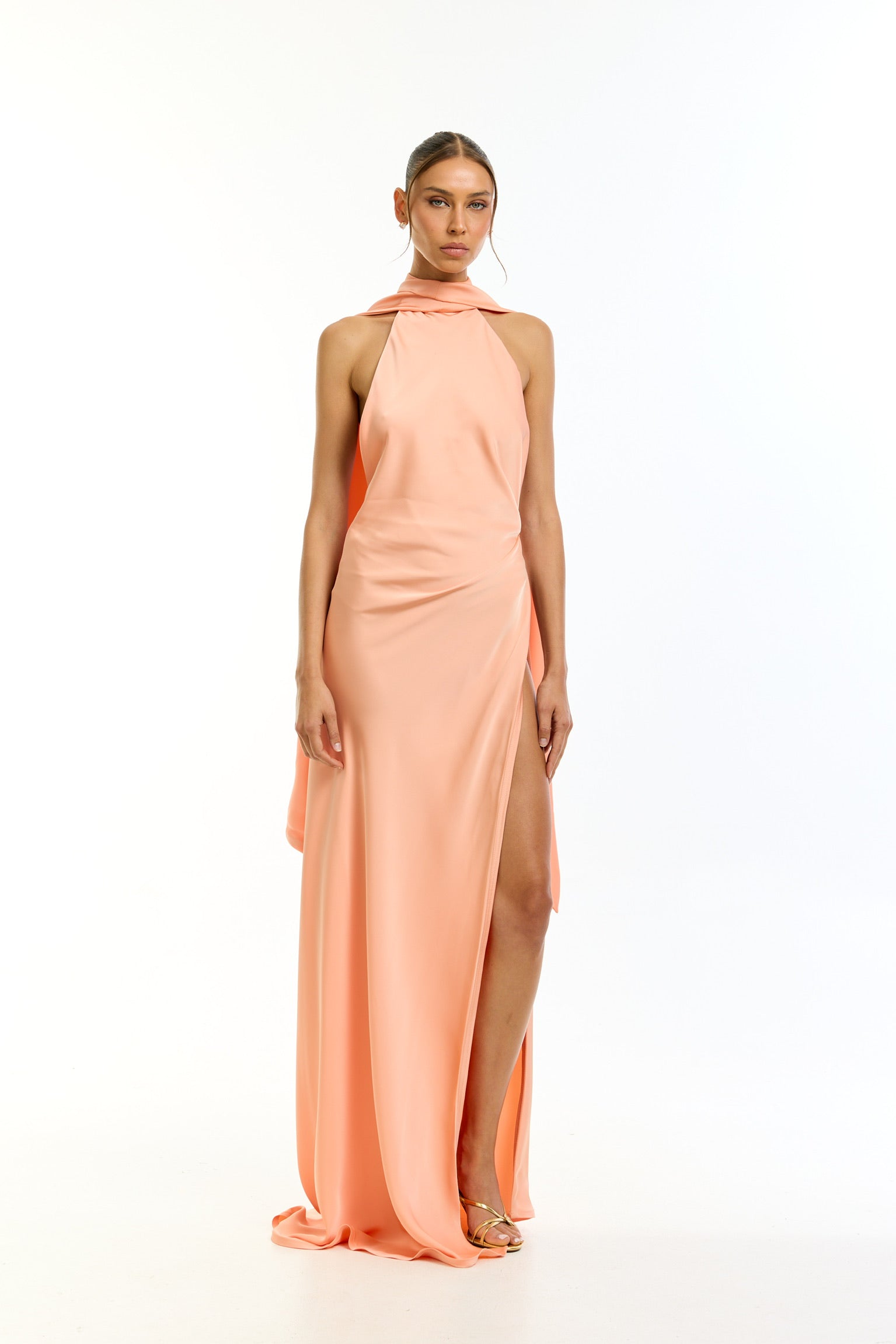 Éclat orange dress