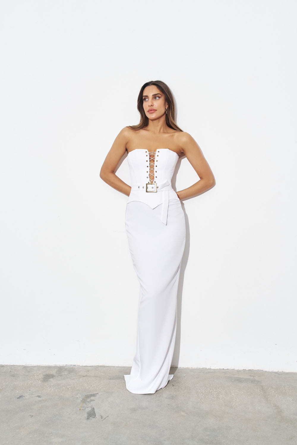 שמלה Linda - White