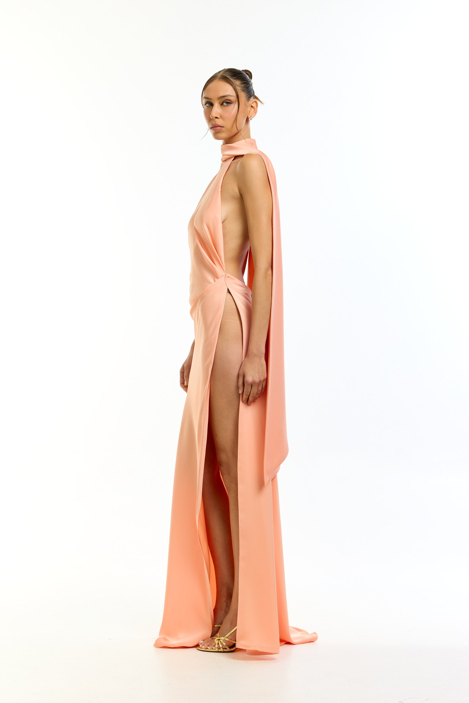 ‏Éclat orange dress