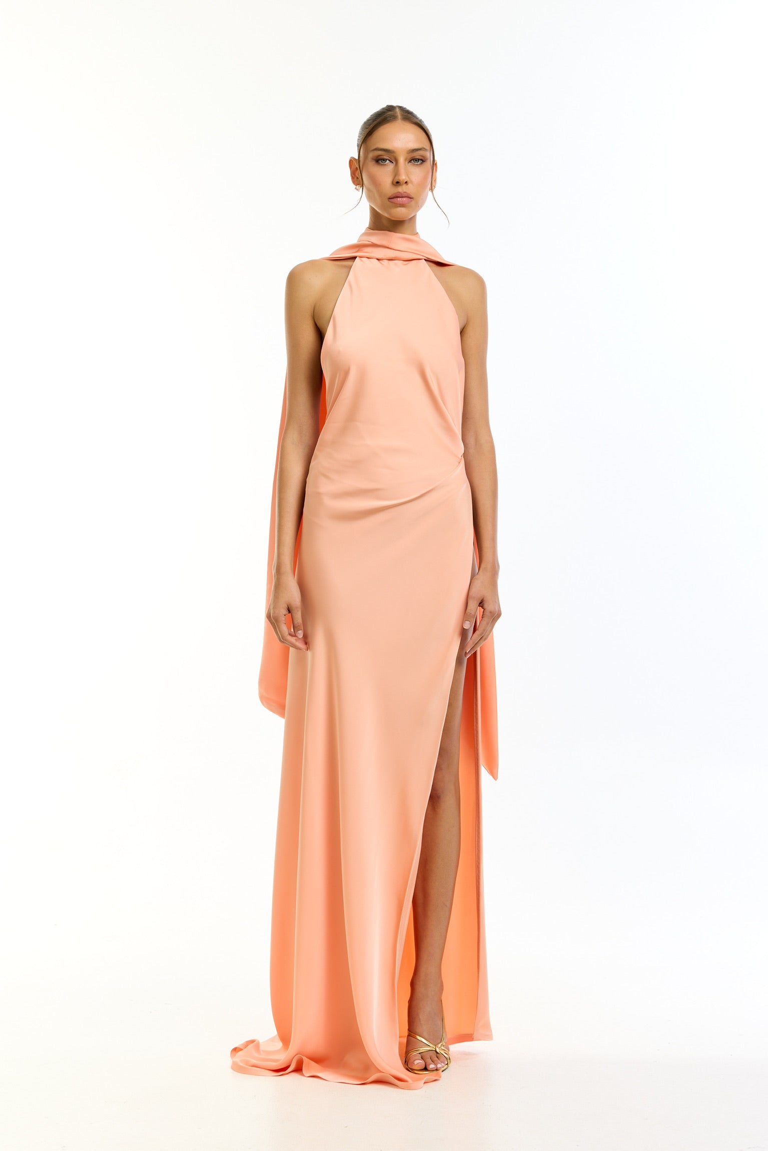 ‏Éclat orange dress