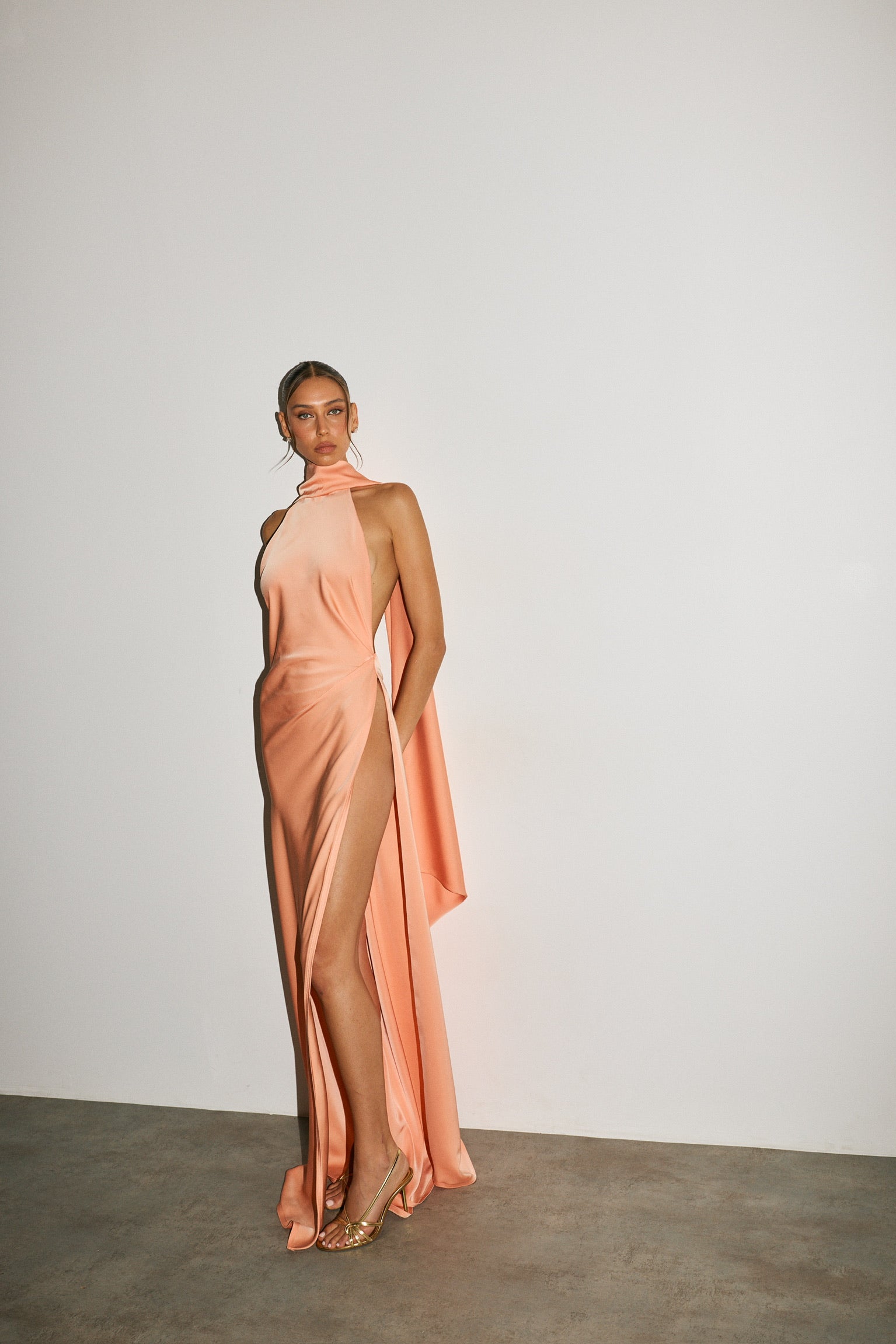 ‏Éclat orange dress