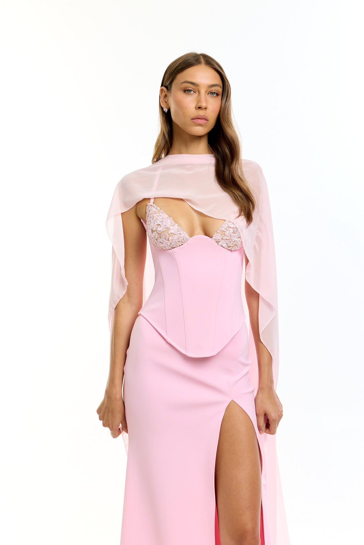‏Dorée pink cape