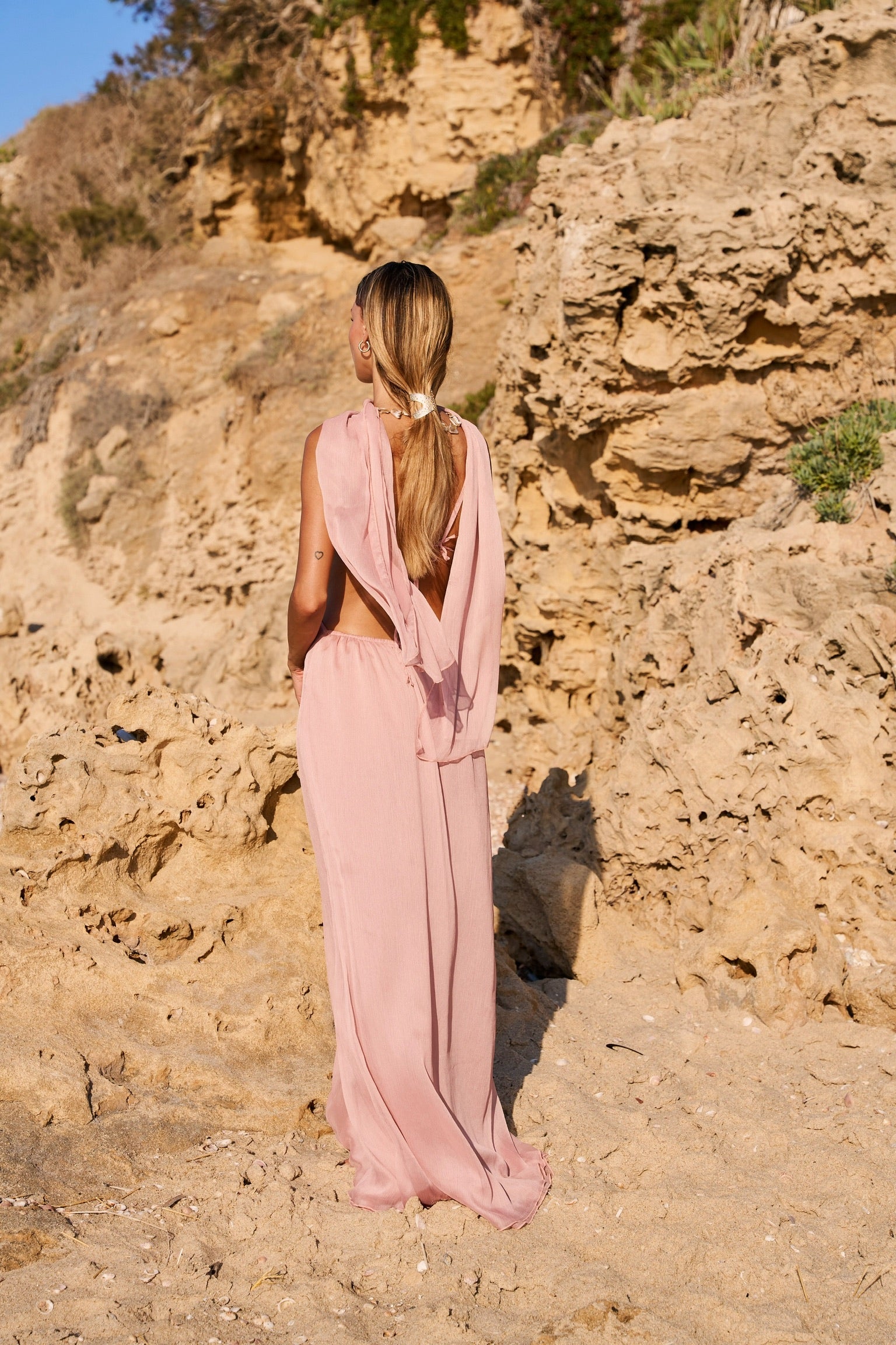 SHELL DRESS PINK